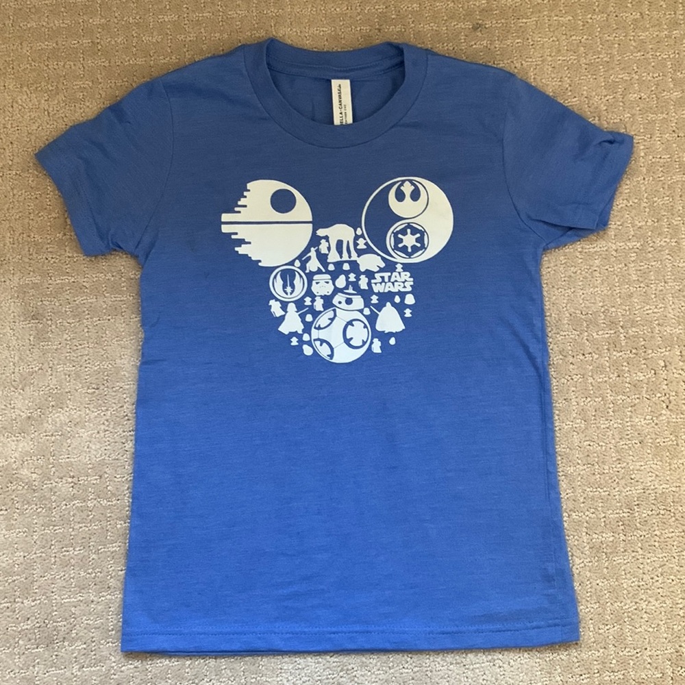 Disney Star Wars youth kids tee shirt sz S